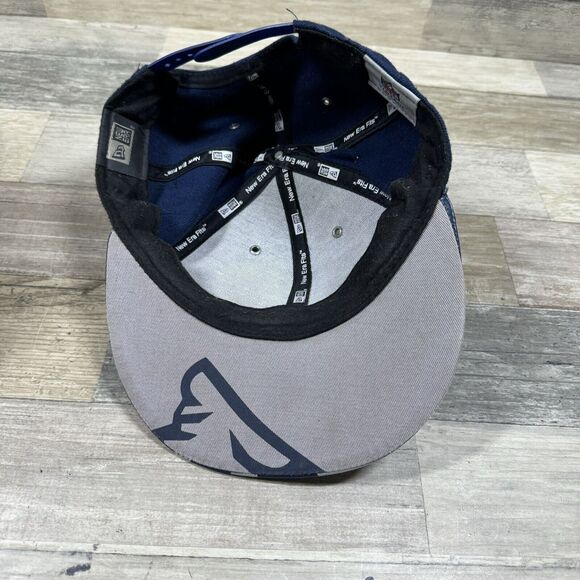 New England Patriots NFL New Era Fits Leather Vintage Collection Snapback Hat - Picture 7 of 9